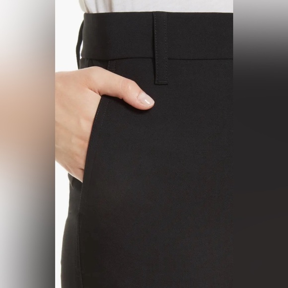 Vince Black High Rise Stretch Wool Tapered Ankle Pant Trousers VR56021280 EUC 8 - Picture 4 of 12